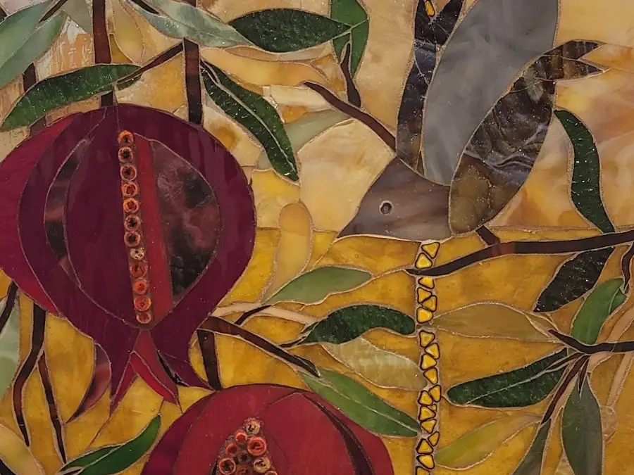 LZ - bird and flowers mosaic