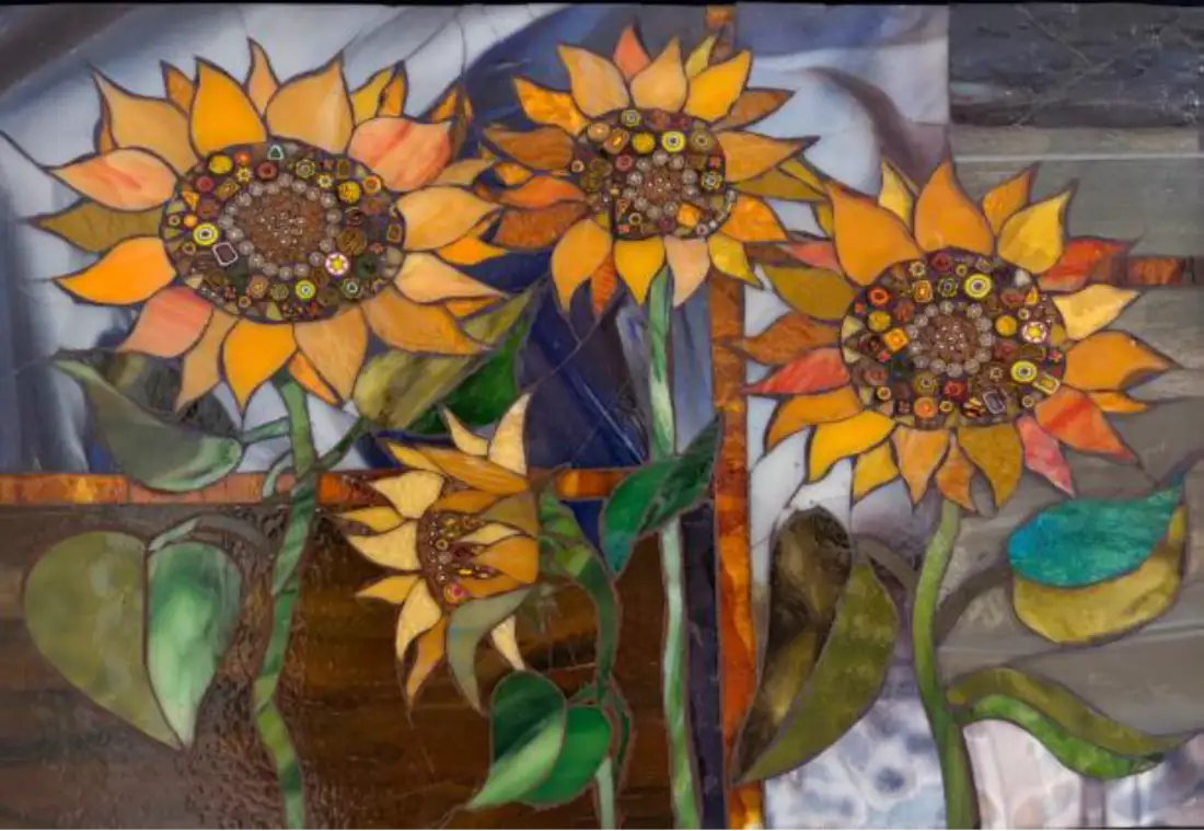 Basking in Sunflowers