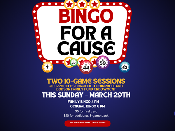 March 29th Bingo for a cause