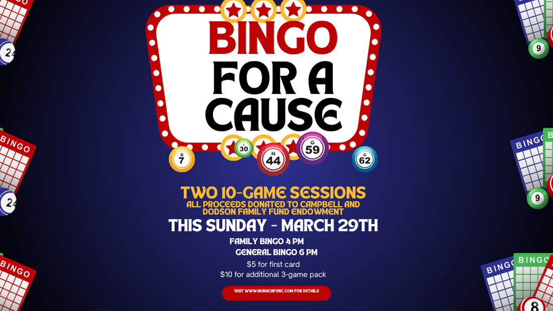 March 29th Bingo for a cause
