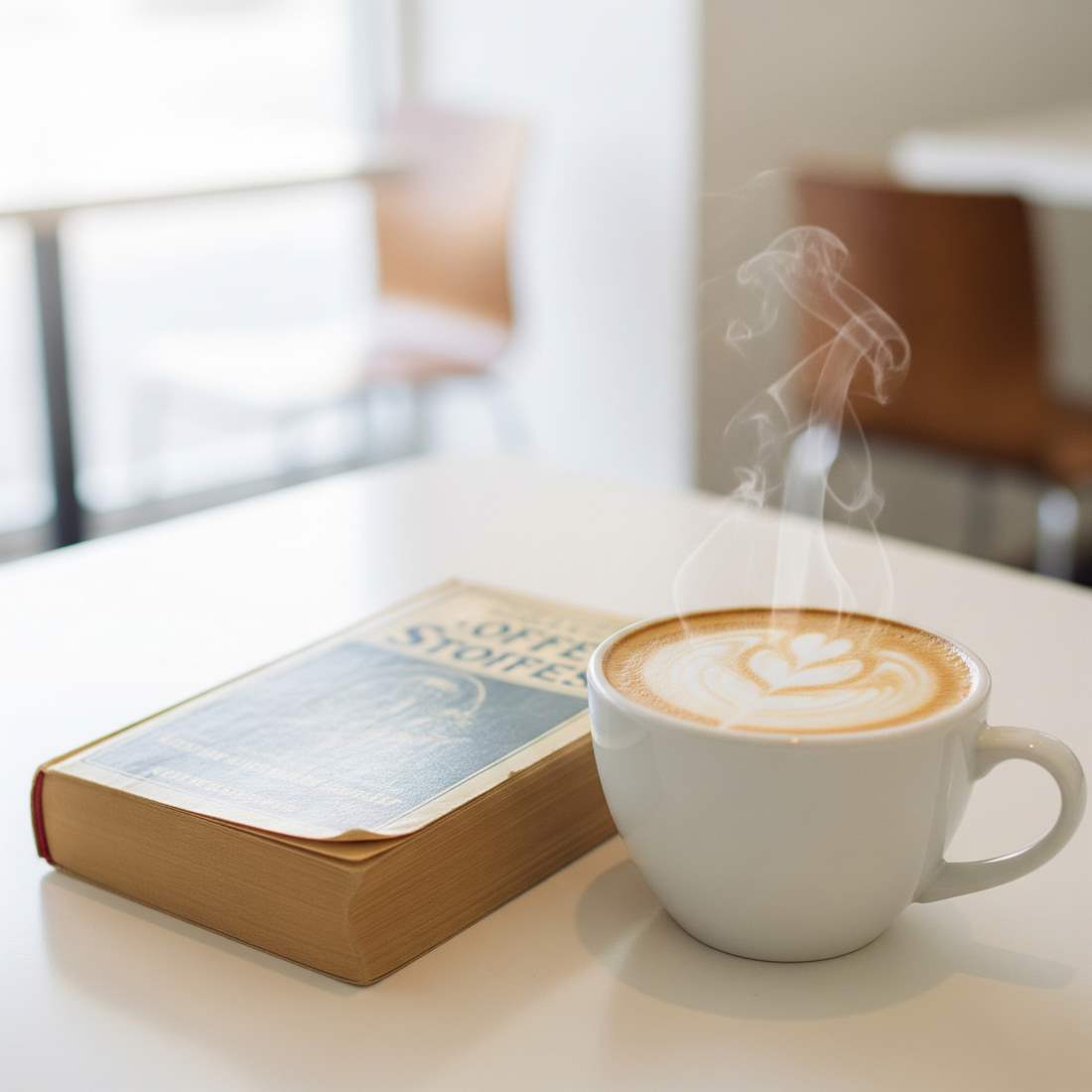 book and latte