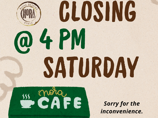 Closing early at 4 pm