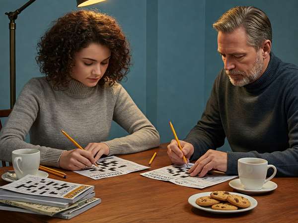 crossword puzzle players