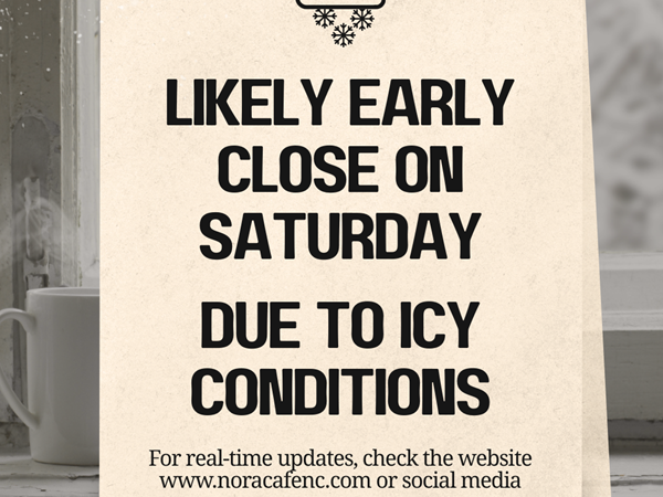 Closing early due to ice