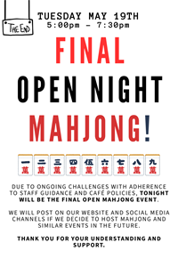 Final open mahjong night