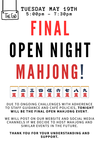 Final open mahjong night