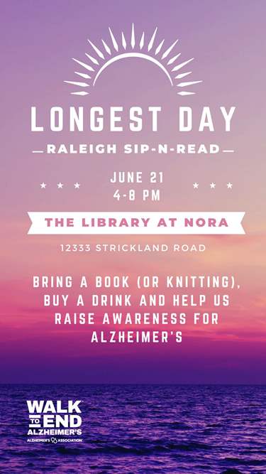 Sip-n-Read - Alzheimer's Awareness