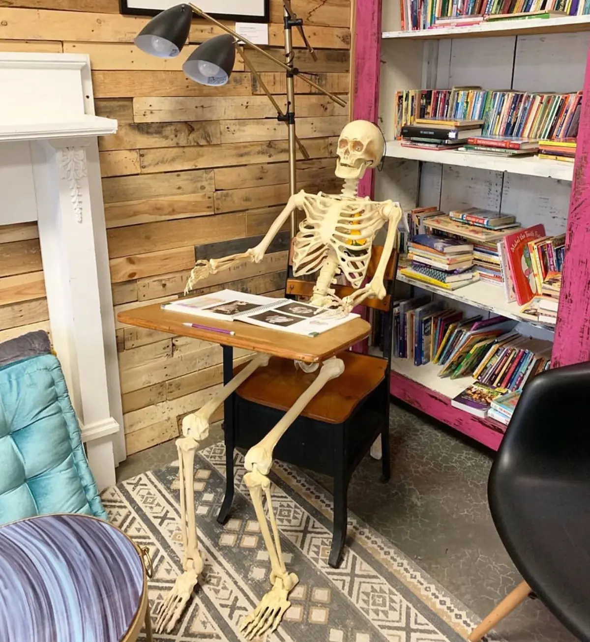Fred reading