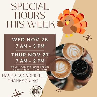 Thanksgiving hours