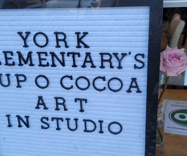 York Elementary Cup o Cocoa exhbit