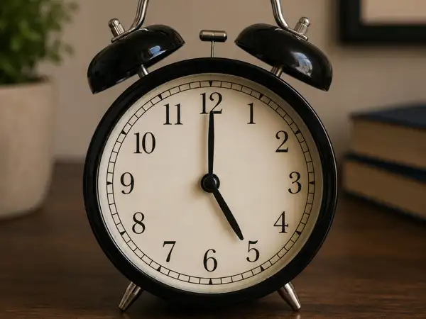 Alarm Clock at 5 pm