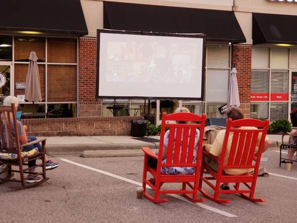 Outdoor movie night