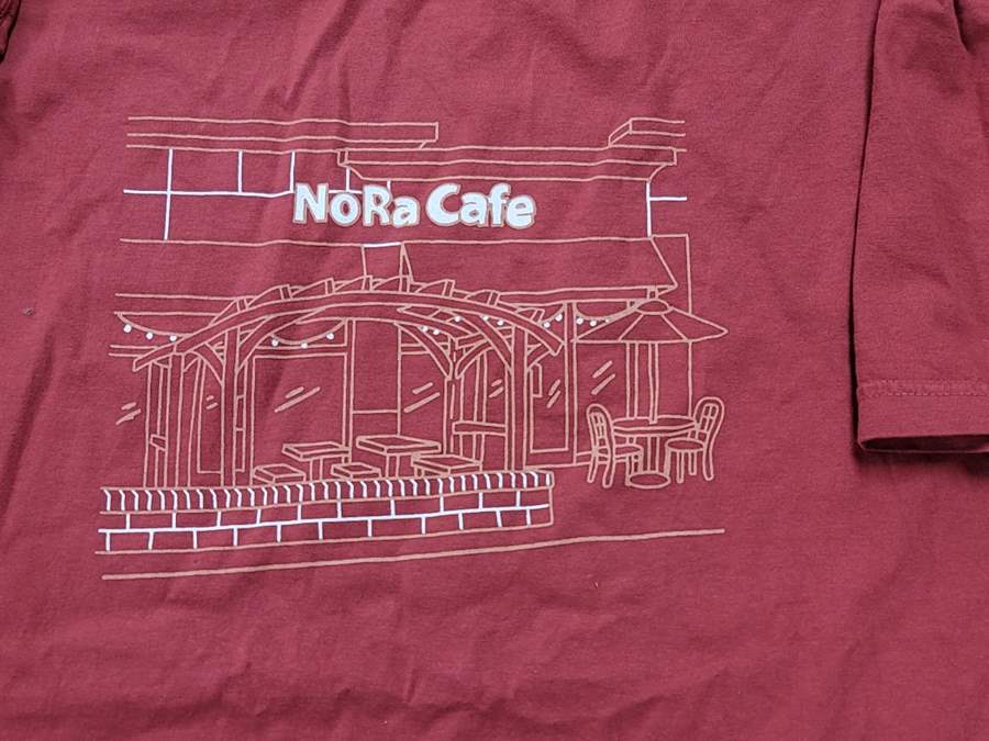 red t-shirt - NoRa front